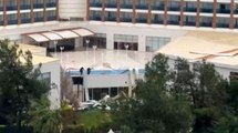 Antalya'da hortum 5 yıldızlı otelin çatı kaplamasını uçurdu