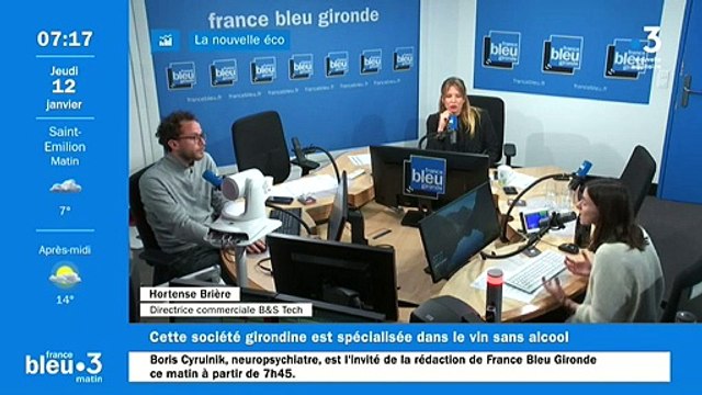 Hortense Brière, directrice commerciale chez B&S Tech, une startup spécialisée dans la désalcoolisation du vin, invitée de France Bleu Gironde