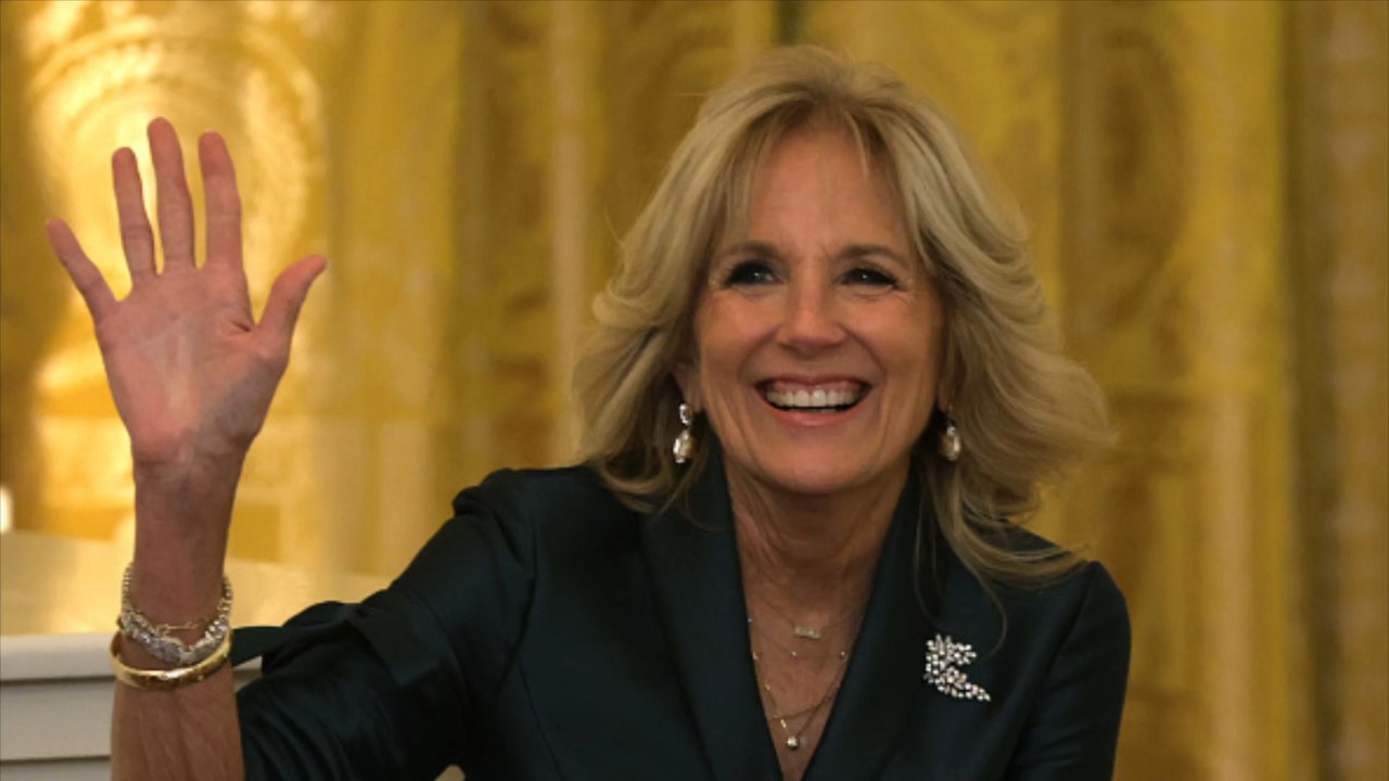 First lady jill biden nach krebs-op "frohen mutes"