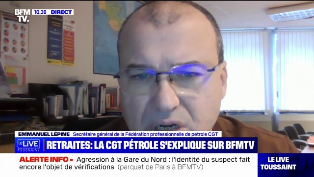 Ce qu'on souhaite c'est le retrait de la réforme des retraites, et non pas se mettre en grève : la CGT pétrole s'explique sur BFMTV