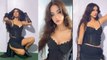 Disha Patani Black V Neck Mesh Corset Cami Top Look Video Viral, दिलकश अदा से ढाया क़हर | Boldsky
