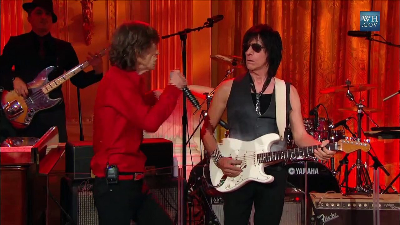 Mick Jagger et Jeff Beck en live