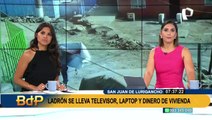 SJL: captan a 'robacasas' llevándose televisor, laptop y ahorros de una familia