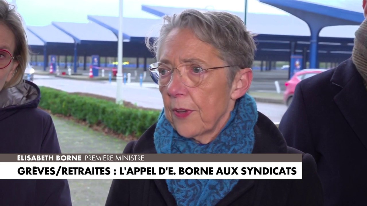 Grèves sur les retraites : Elisabeth Borne appelle les syndicats à «ne pas pénaliser les Français»