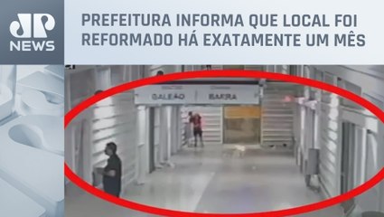 Rapaz tenta incendiar estação do BRT no Rio de Janeiro