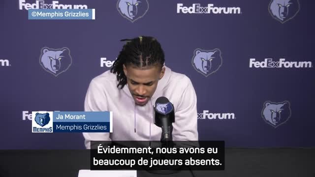 Grizzlies - Ja Morant : Notre saison ? Je nous donnerais un B+