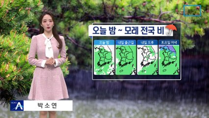 [날씨]밤부터 전국 비…남해안·제주 호우