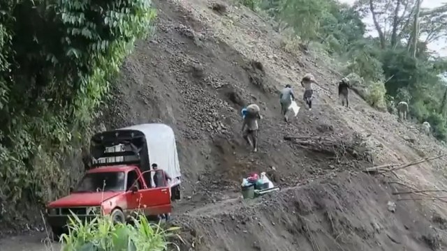 Más de 3.500 campesinos afectados por nuevo deslizamiento en Antioquia