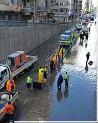 الفيضة الكبرى تغرق شوارع الإسكندرية