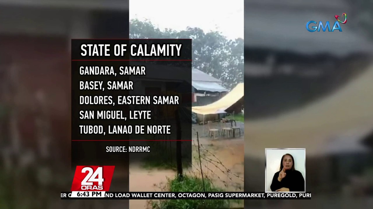 NDRRMC: 5 lugar sa bansa na ang isinailalim sa state of calamity | 24 Oras