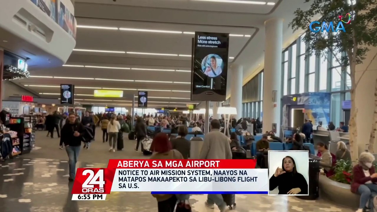 "Notice to Air Mission System", naayos na matapos makaapekto sa libu-libong flight sa U.S. | 24 Oras