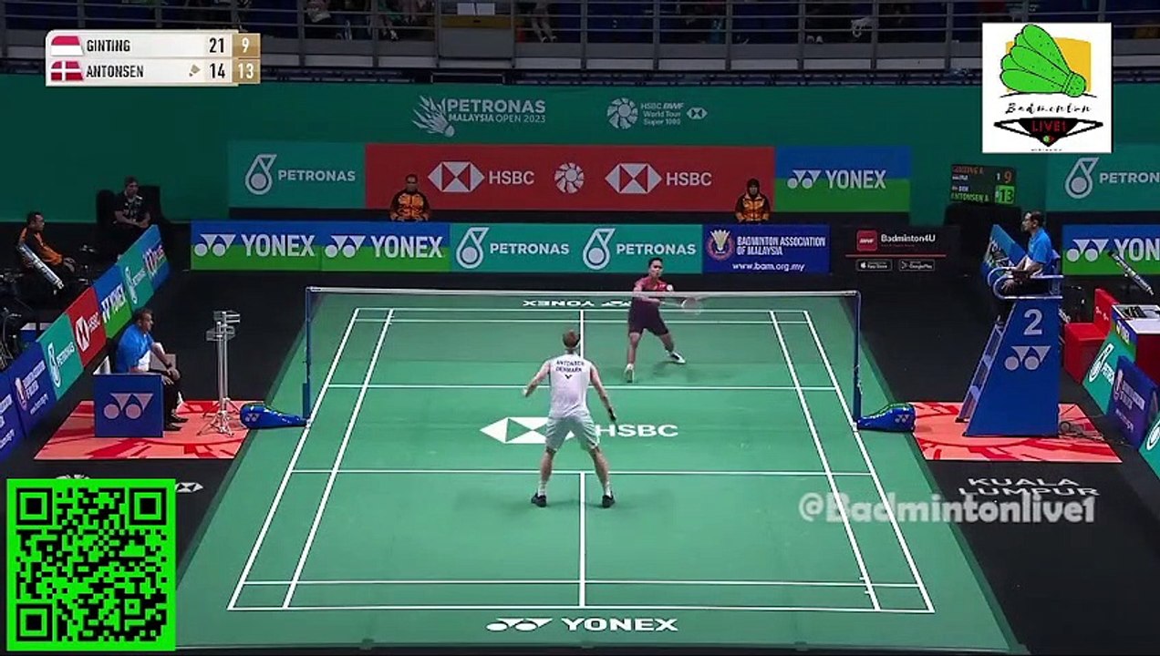 Anthony Sinisuka Ginting vs Anders Antonsen | R16 | Malaysia Open 2023