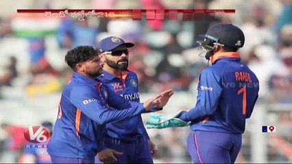 IND vs SL 2nd ODI _ Sri Lanka All Out For 215 Score, India Target 216 _ V6 News