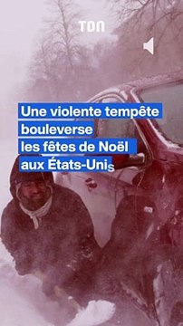 Une violente tempête polaire bouleverse les fêtes de Noël aux Etats-Unis #storytime #usa