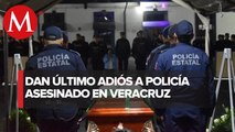 En Veracruz, rinden homenaje a policías estatales asesinados en Córdoba