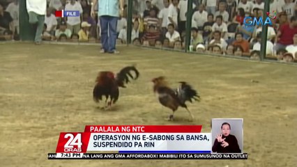 Operasyon ng e-sabong sa bansa, suspendido pa rin | 24 Oras