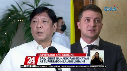 DFA, iginiit na nakikipag-ugnayan at suportado nila ang Ukraine | 24 Oras