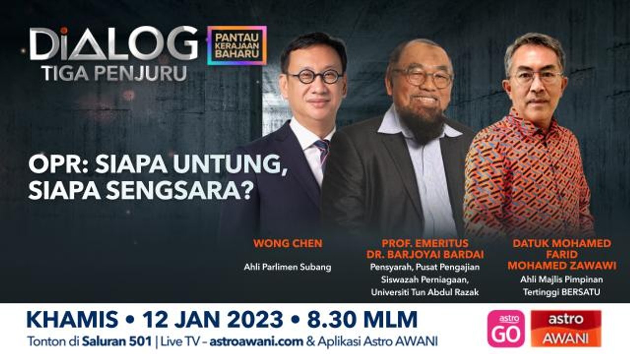 Dialog Tiga Penjuru: OPR | Siapa Untung Siapa Sengsara?