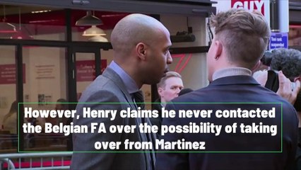 Henry denies applying for Belgium job