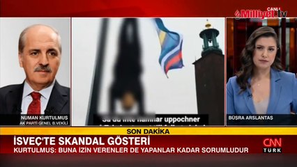İsveç'te skandal görüntü: Erdoğan'ı hedef aldılar