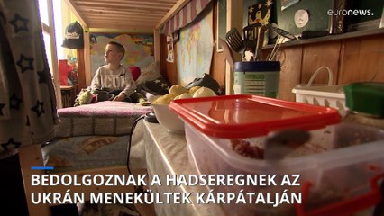 Bedolgoznak a hadseregnek a Kárpátalján élő ukrán menekültek