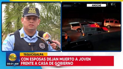 Identifican a hondureño hallado muerto frente a Casa Presidencial