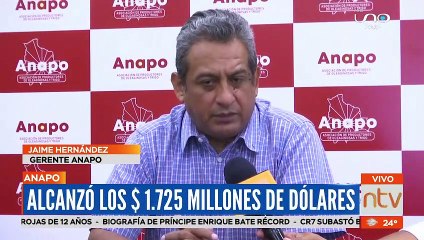 Venta externa de soya registra un récord histórico