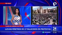 Puno: Pobladores dan último adiós a los 17 fallecidos en protestas