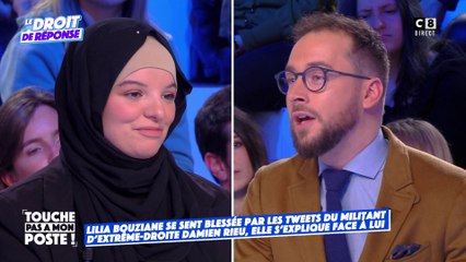 Le face-à-face tendu entre Damien Rieu, militant d'extrême droite et Lilia Bouziane, juriste