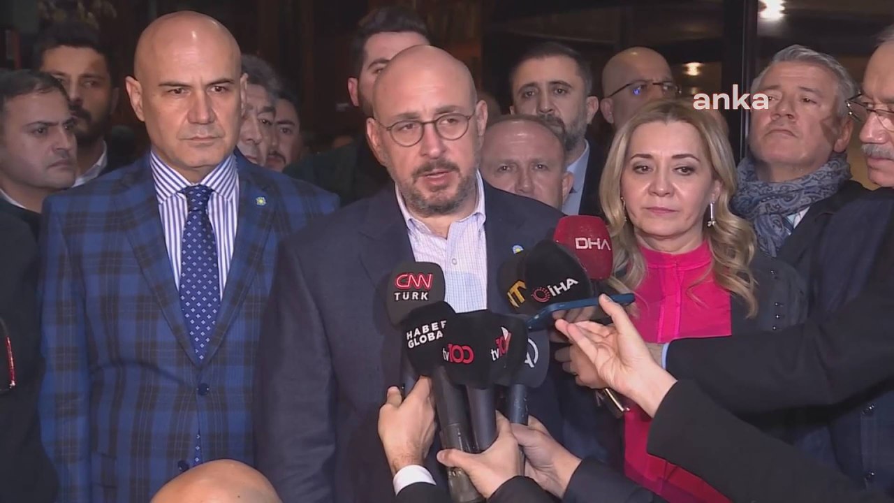 İYİ Parti yetkilileri hastane önünde Akşener'in sağlık durumuna ilişkin açıklama yaptı 
