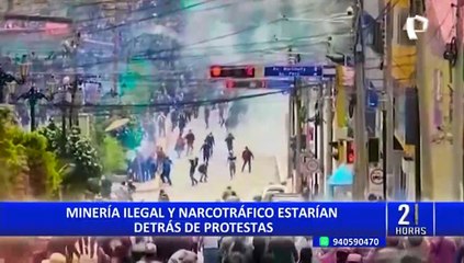 Narcotráfico y la minería ilegal financiarían protestas en el sur del país, señala especialista