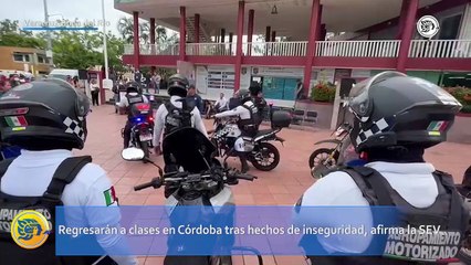Regresarán a clases en Córdoba tras hechos de inseguridad, afirma la SEV