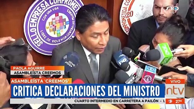 La asambleísta de Creemos Paola Aguirre critica las declaraciones del Ministro y afirma que el Gobierno busca dar un golpe a la Gobernación de Santa Cruz
