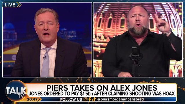 'You are once again losing the plot': Piers Morgan cuts off Alex Jones interview