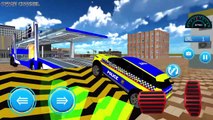 US Police Car Truck Transport 3D - Transporter Trailer Truck Driver Simulator - Android GamePlay