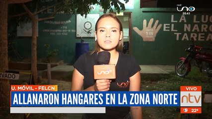Allanaron hangares de la zona norte donde salieron 11 arrestados