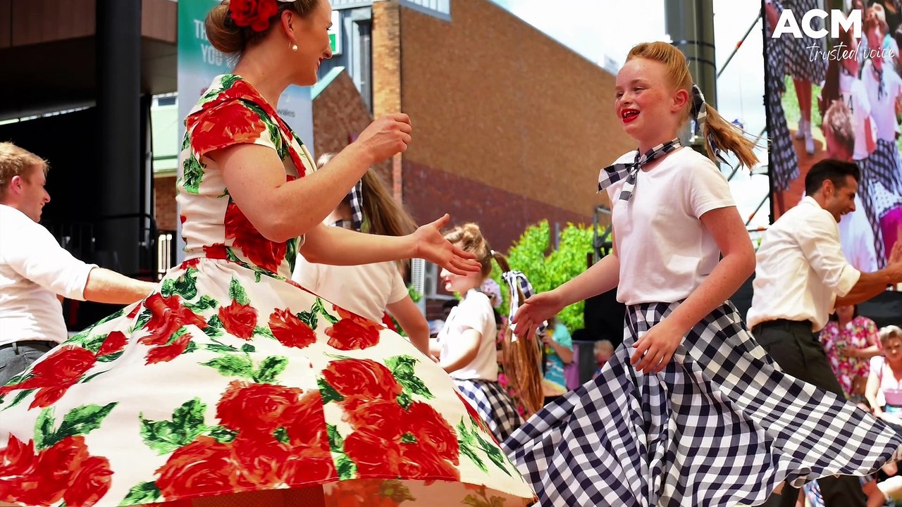 Rock 'n' roll dancing at the 2023 Parkes Elvis Festival