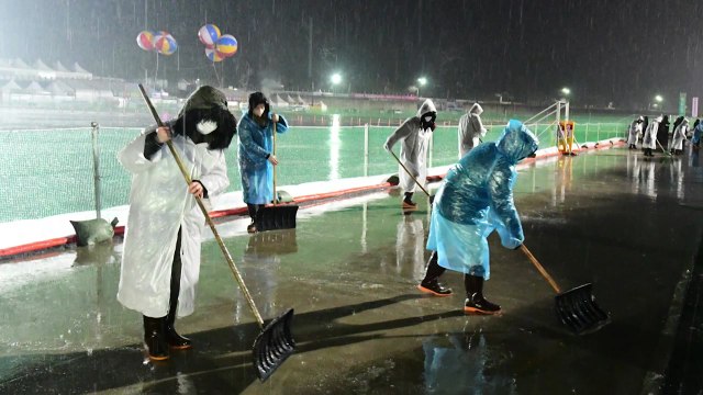 화천 산천어 축제, 겨울 폭우로 긴급 휴장 / YTN