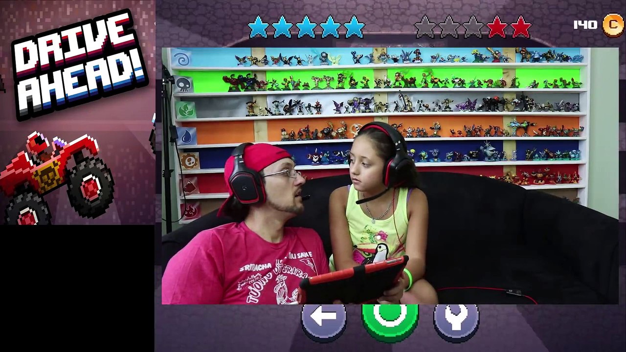 MONSTER TRUCKS ON MY HEAD! Duddy vs. Lex! Lets Play DRIVE AHEAD! (FGTEEV Crashing Stunt Vehicles)