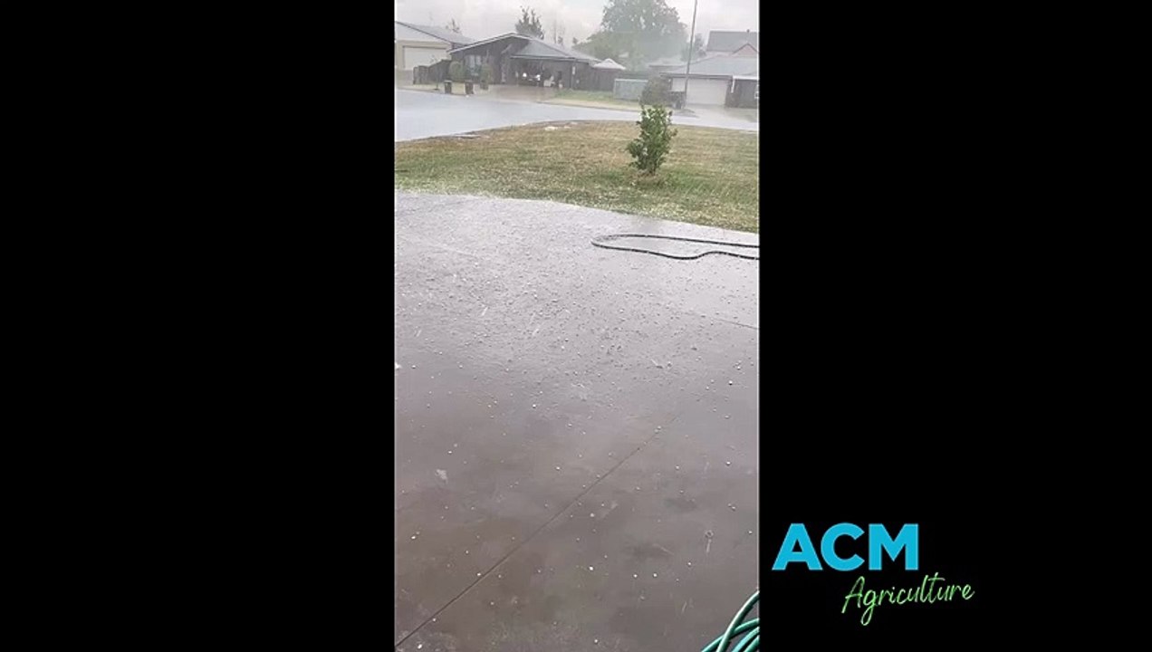 Hail hits Orange