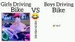 Girls vs boys bike stunt // girls vs boys driving bike  // Girls Vs Boys Stunt // Girls Vs Boys // Girls Vs Boys Meme // New Funny Meme