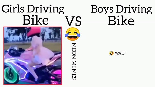 Girls vs boys bike stunt // girls vs boys driving bike // Girls Vs Boys Stunt // Girls Vs Boys // Girls Vs Boys Meme // New Funny Meme