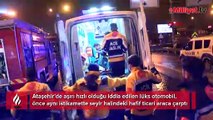 Ataşehir'de feci kaza! Lüks otomobil bariyerlere çarparak durdu, sürücü hayatını kaybetti