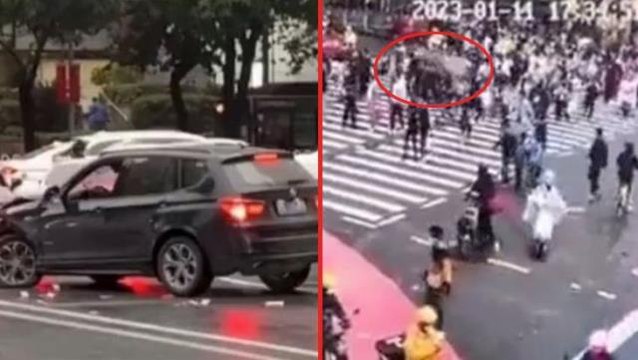 Hızla yayaların arasına dalan araç onlarca kişiyi ezdi! 5 ölü, 13 yaralı