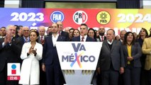 Coalición “Va por México” hace oficial alianza para elecciones de 2023 y 2024