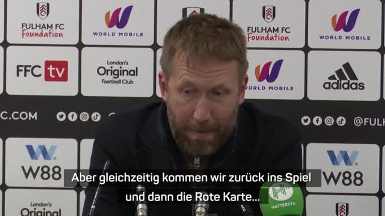 Potter zu Felix: 'Wirklich enttäusched'