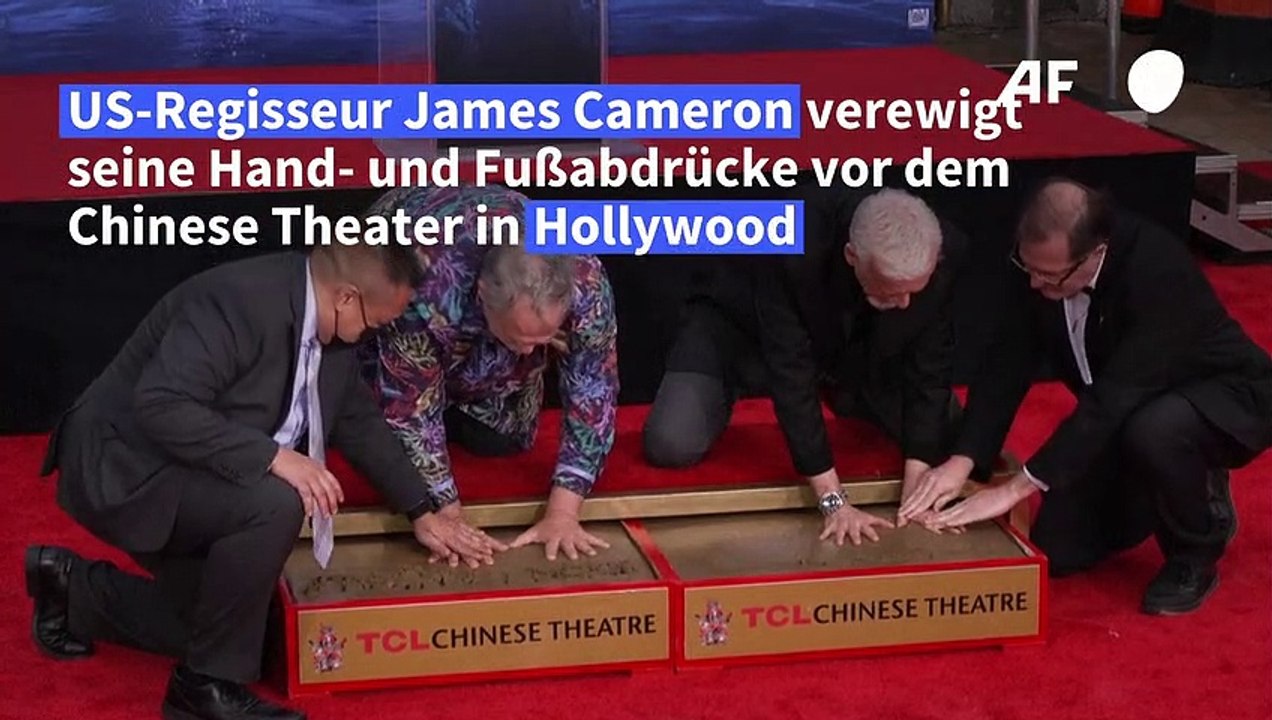 James Cameron verewigt sich auf dem Hollywood Boulevard
