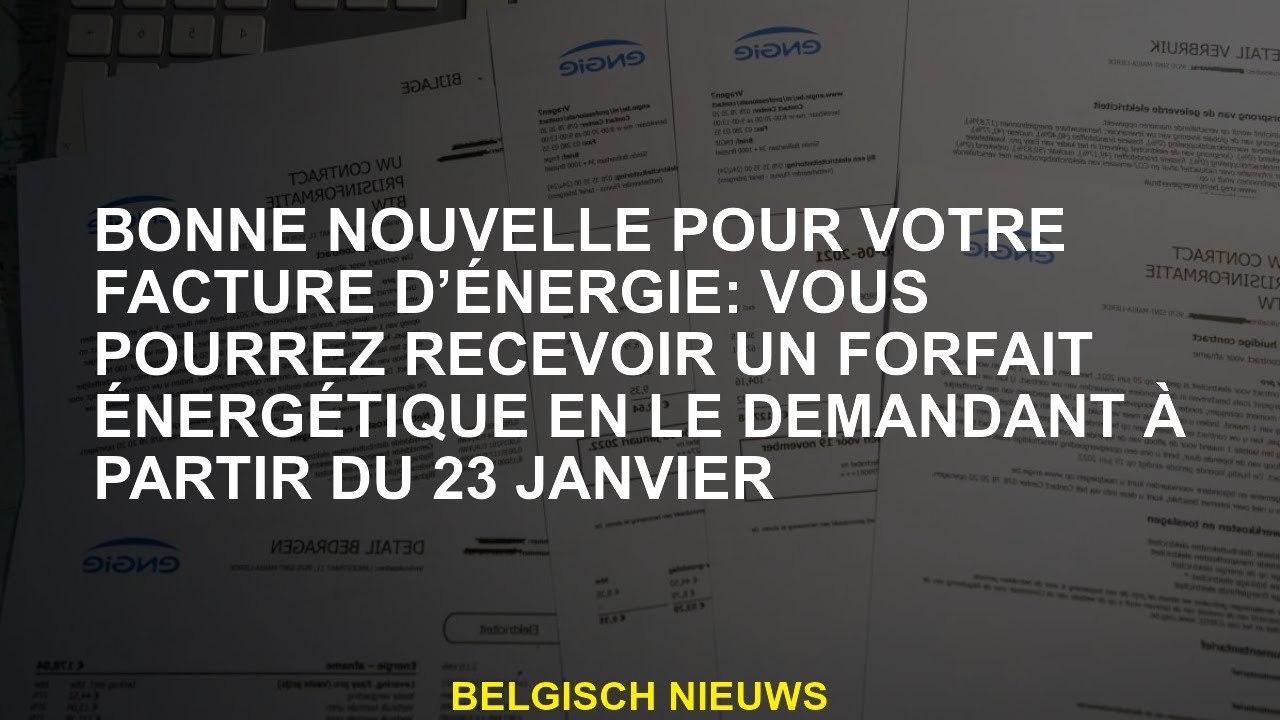 Bonne nouvelle pour votre facture d'énergie: vous pouvez recevoir un ensemble d'énergie en le demand