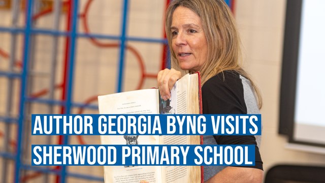Author Georgia Byng visits Preston school pupils to talk about her new book