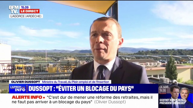 Olivier Dussopt: La réforme des retraites que nous portons n'est pas la même qu'il y a 4 mois